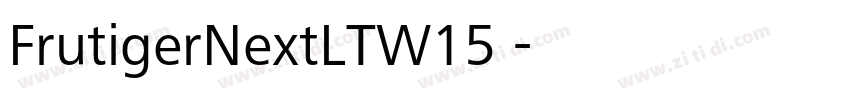 FrutigerNextLTW15 字体转换